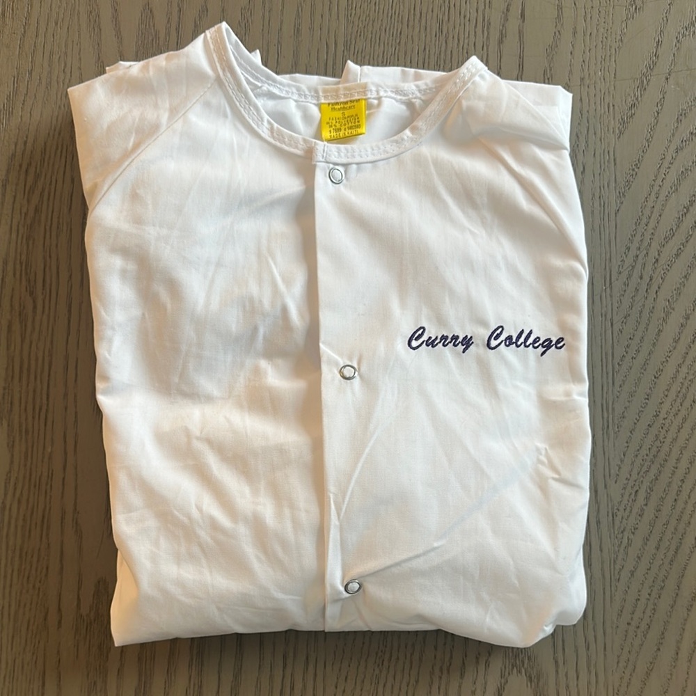 White Curry College Button-Up Shirt